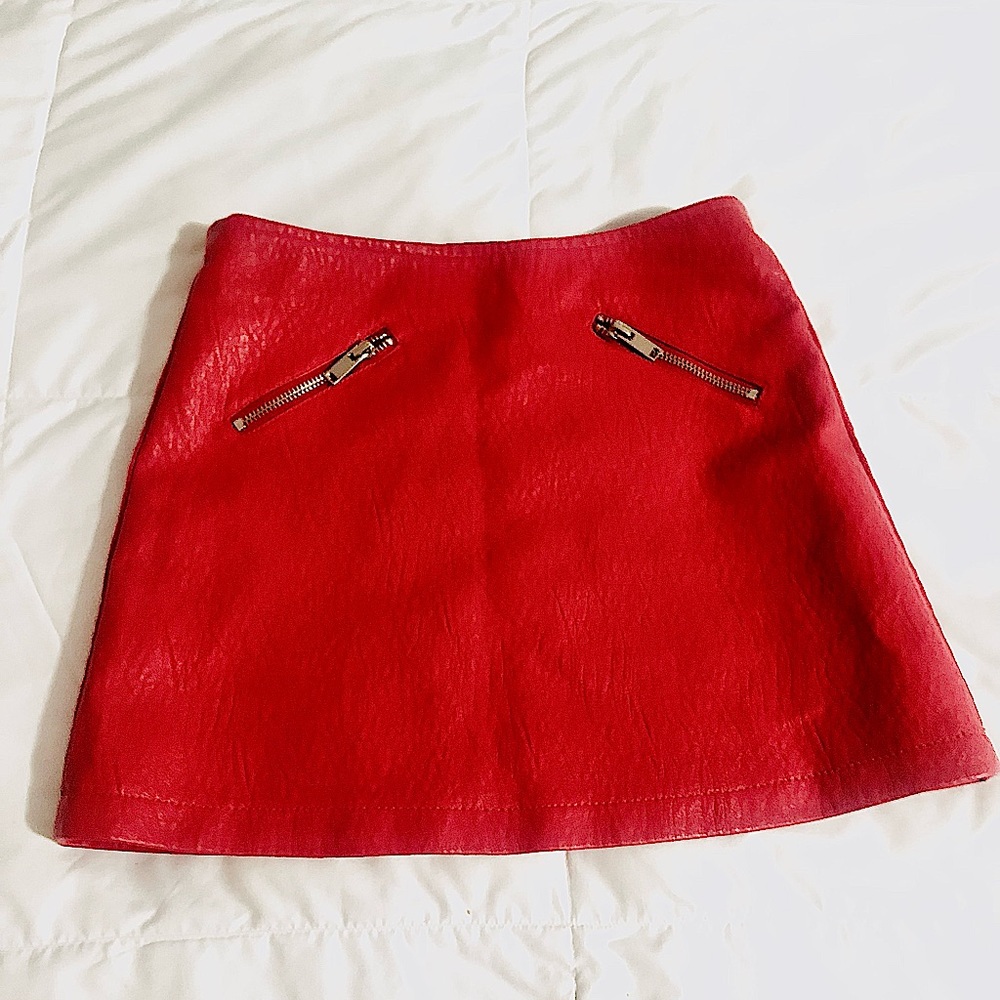 Fancy rich red skirt